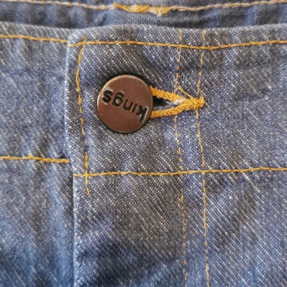 Vintage 80s GWG King Jeans Distressed 34 Union Made Alberta - Picture 5 of 12